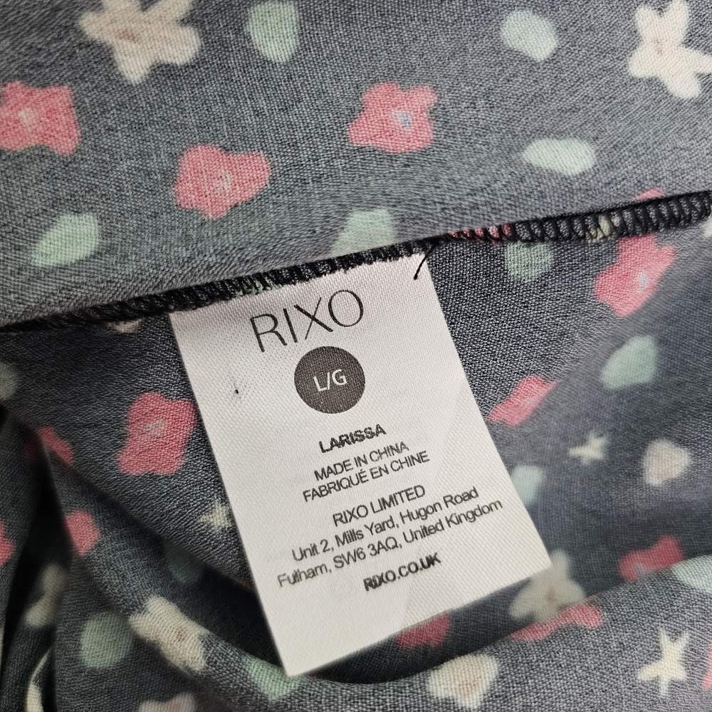 RIXO Larissa Crepe Floral Mini Dress - Picture 7 of 8